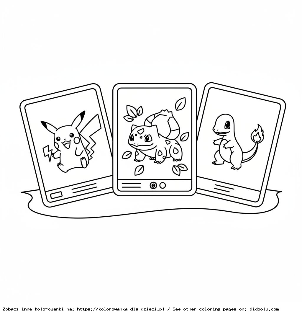 coloriage cartes Pokémon à imprimer