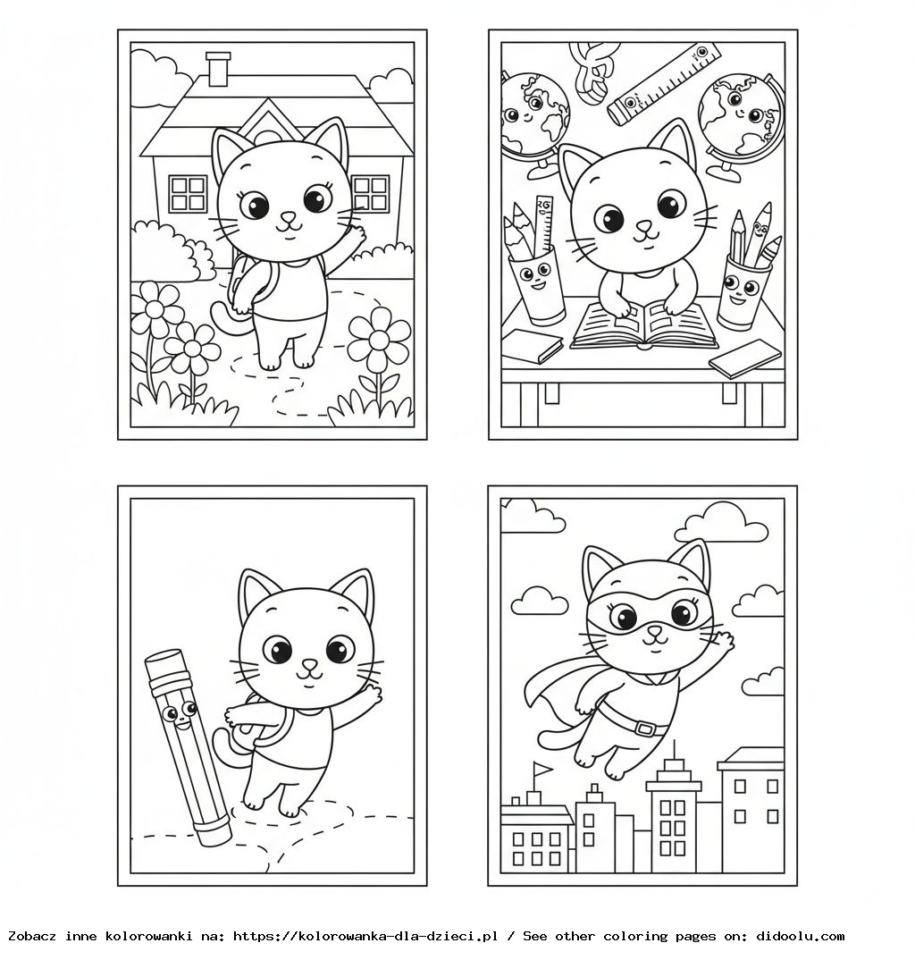 coloriages à imprimer Kicia Kocia