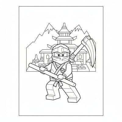 coloriage à imprimer Lego Ninjago
