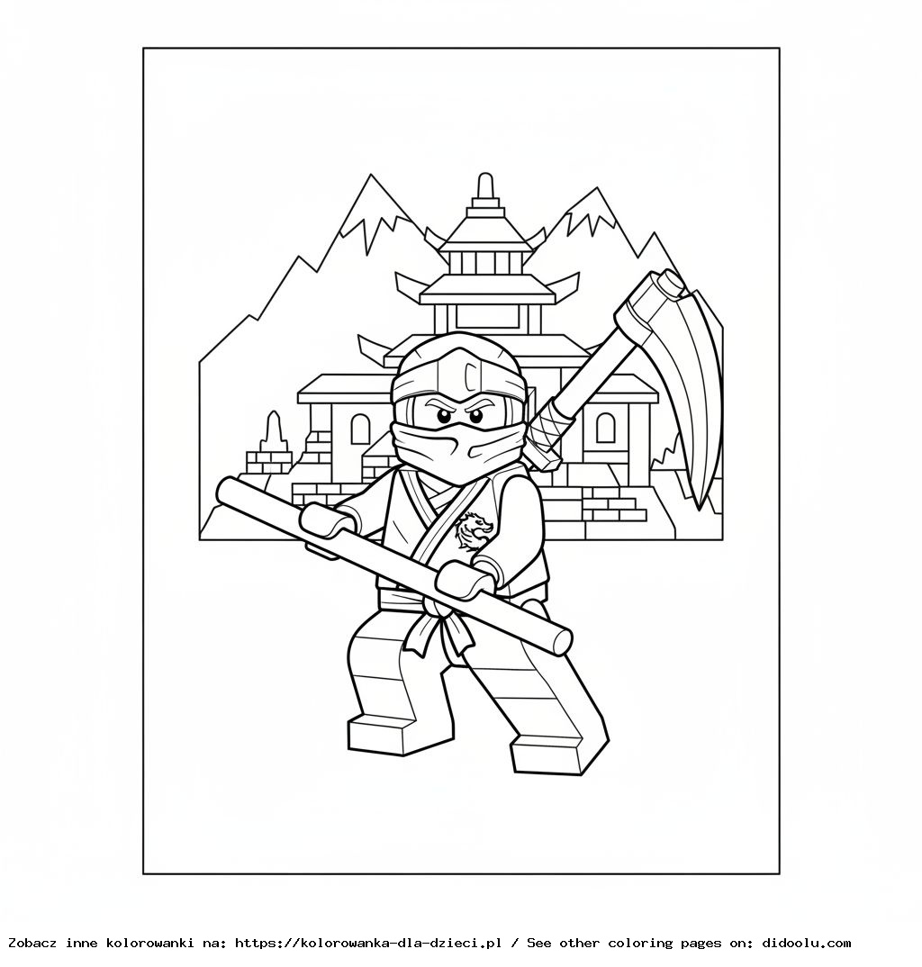 coloriage à imprimer Lego Ninjago
