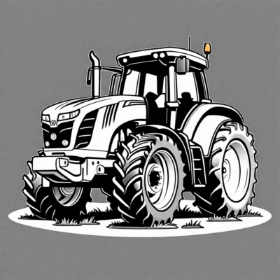 coloriage tracteur machines agricoles