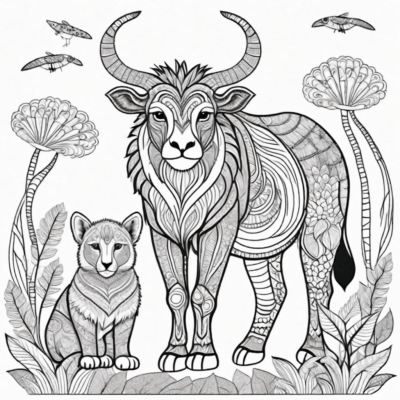 coloriages difficiles animaux