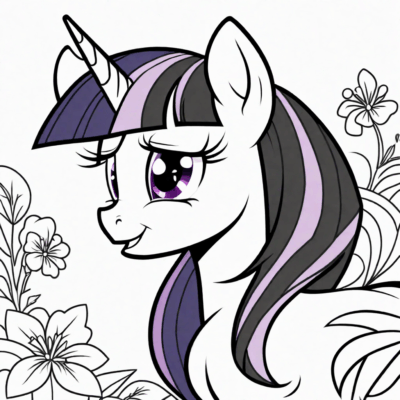 coloriage Twilight Sparkle