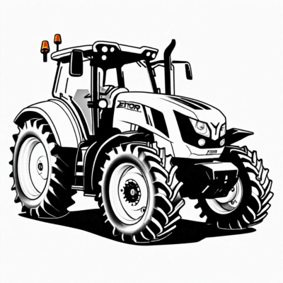 Zetor coloriage