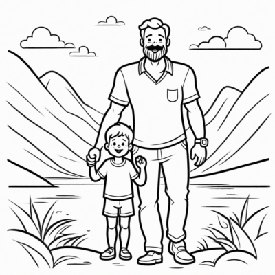 Fête des Pères – un moment de jeu entre papa et enfant