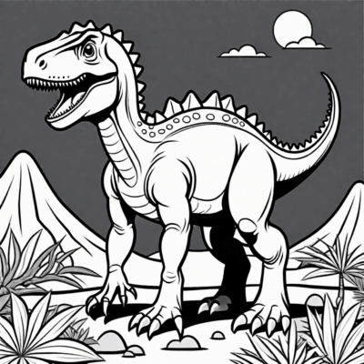 coloriage de dinosaures