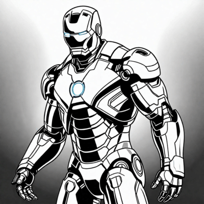 coloriages Iron Man à imprimer