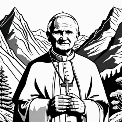 Jean-Paul II à la montagne