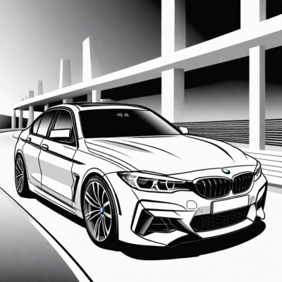 coloriage de voiture BMW