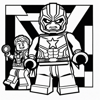 coloriage Lego Avengers