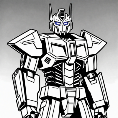 coloriages optimus prime