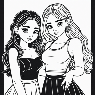 Dessins de coloriage BFF