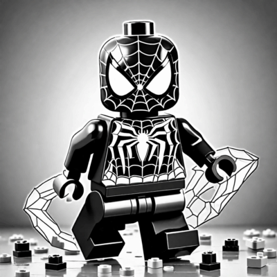 coloriage Spiderman Lego