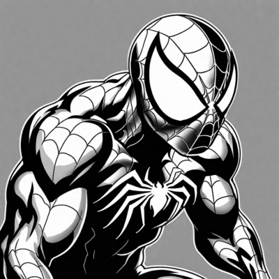 coloriage Spiderman Venom