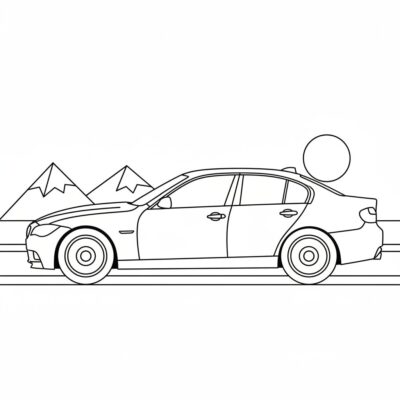 coloriage de voiture BMW