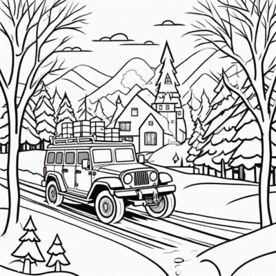 coloriages de vacances d’hiver en toute sécurité à imprimer
