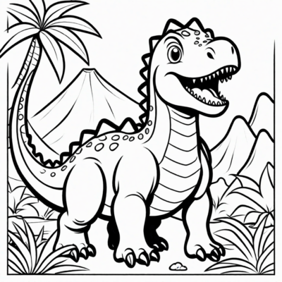 livre de coloriage dinosaure pour enfants