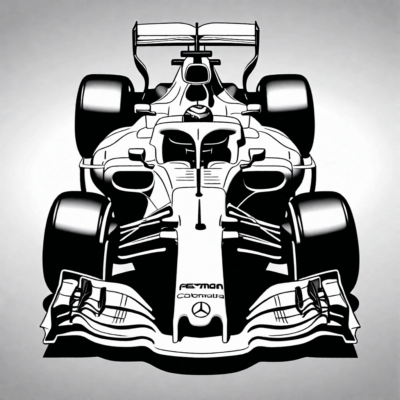 Coloriages Voitures de F1 pour Enfants