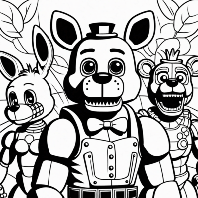 coloriage fnaf à imprimer