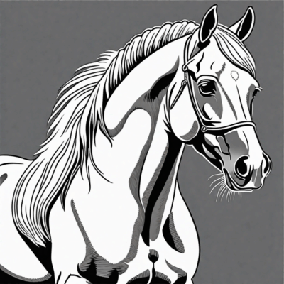livre de coloriage sur les chevaux
