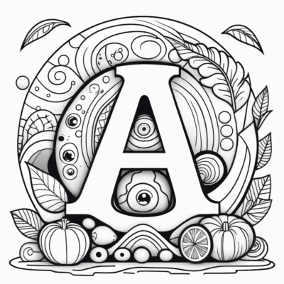 coloriage alphabet lore