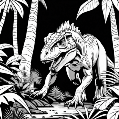 coloriages Jurassic World Indominus Rex