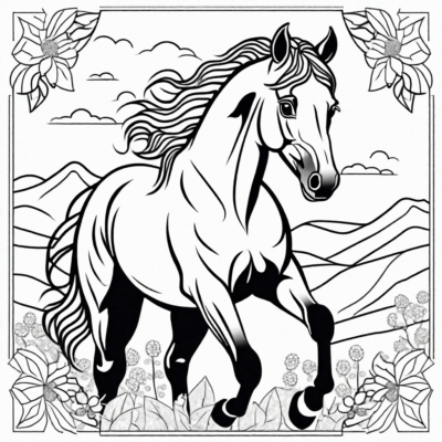 coloriages chevaux à imprimer