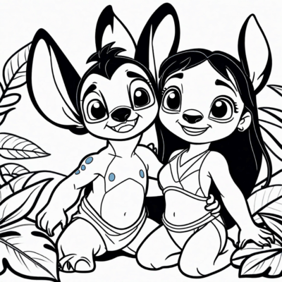 coloriages lilo et stitch