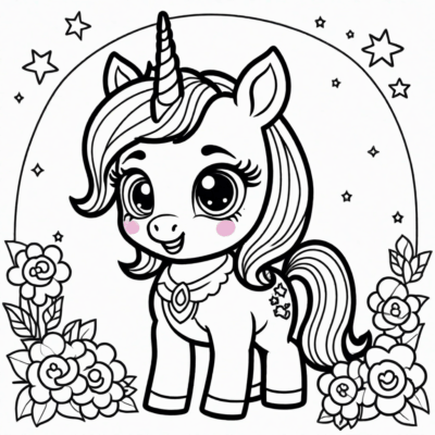 coloriage lol surprise licorne