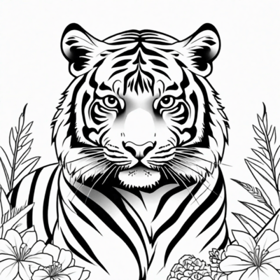 coloriages tigre