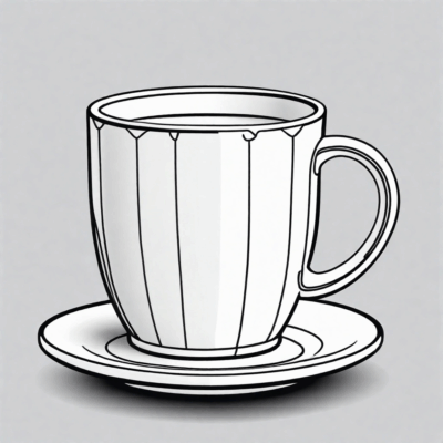 tasse à colorier