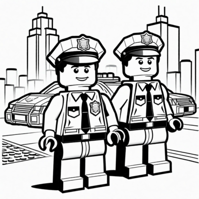 coloriages Lego Police