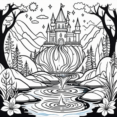 livre de coloriage magique à l’eau