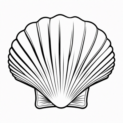 coquillage coloriage