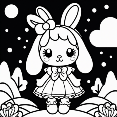 my melody coloriage