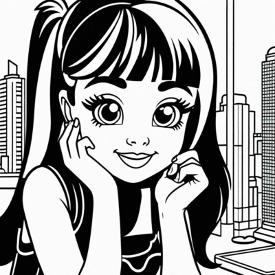 livre de coloriage Polly Pocket