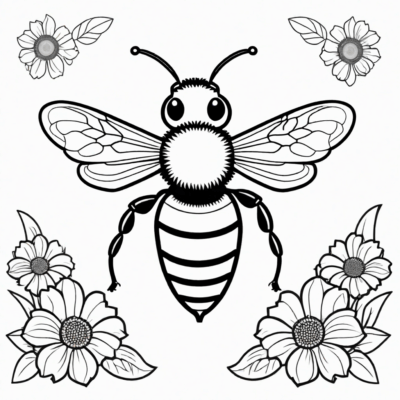 abeille coloriage à imprimer