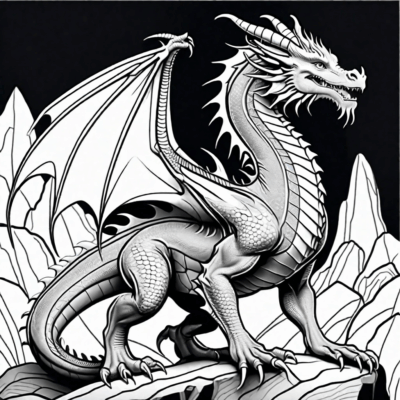 dragon coloriage pour adultes
