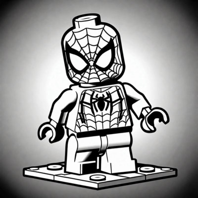 coloriage Spider-Man LEGO