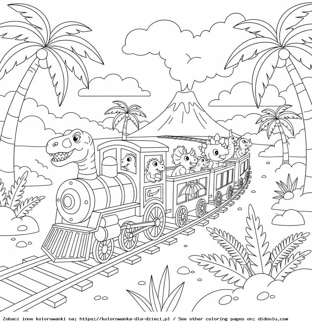 Nom du coloriage Dinotrain
