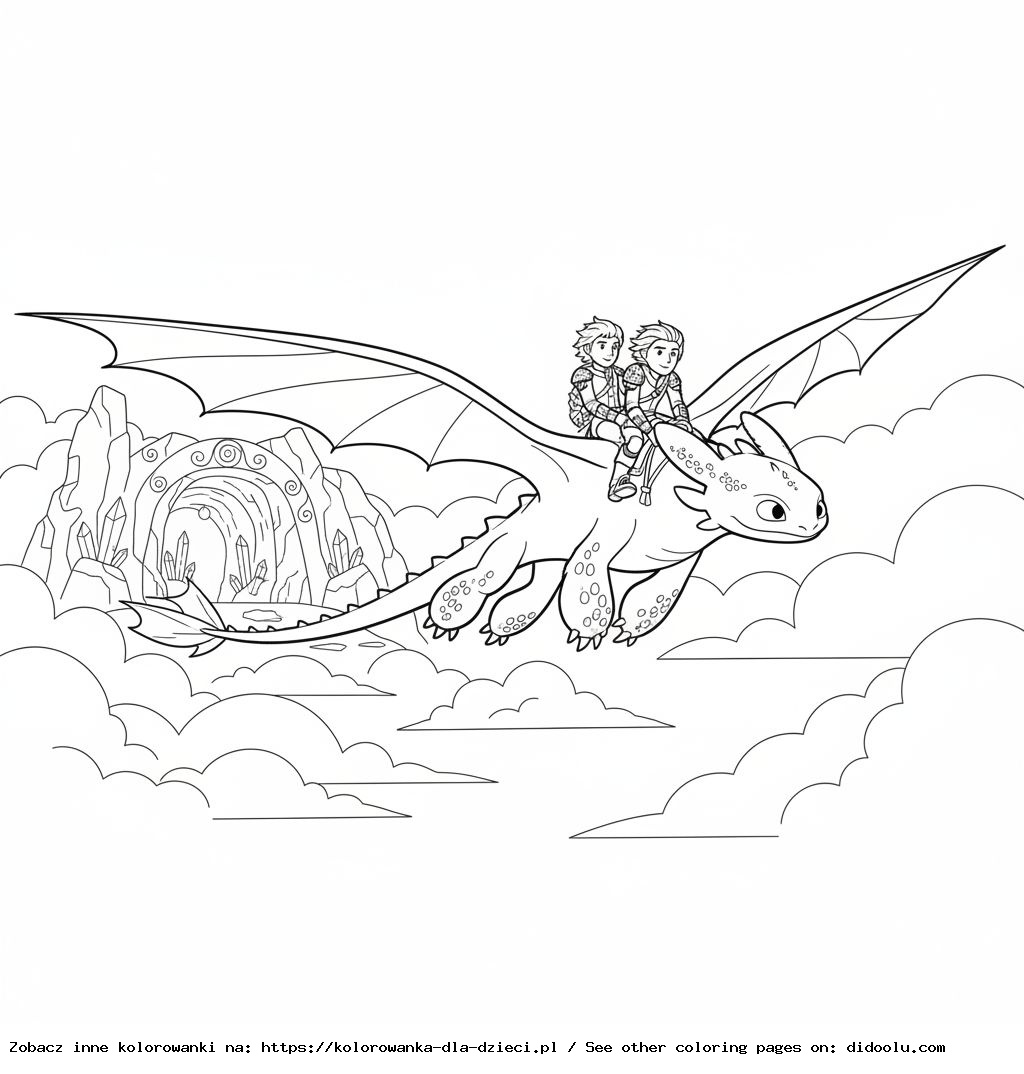 Coloriage Comment dresser votre dragon 3