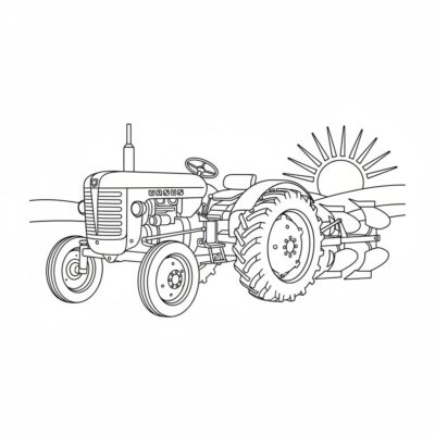 du coloriage : tracteurs Ursus à imprimer