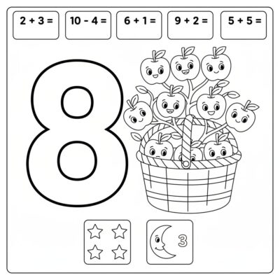 Coloriages mathématiques jusqu’à 10 – à imprimer